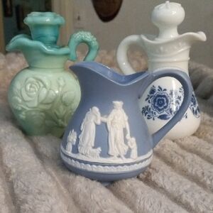 Wedgwood Blue and White Pitcher